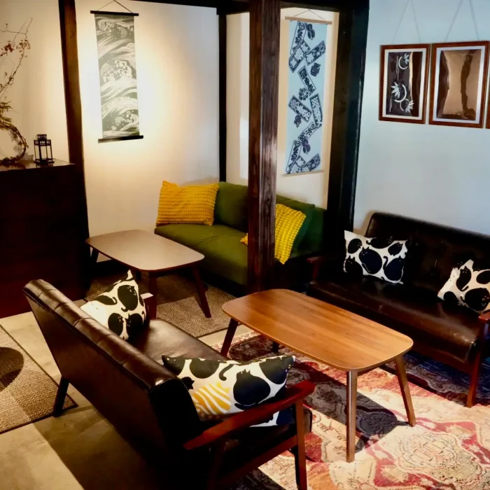Seating in the Silkura Cafe